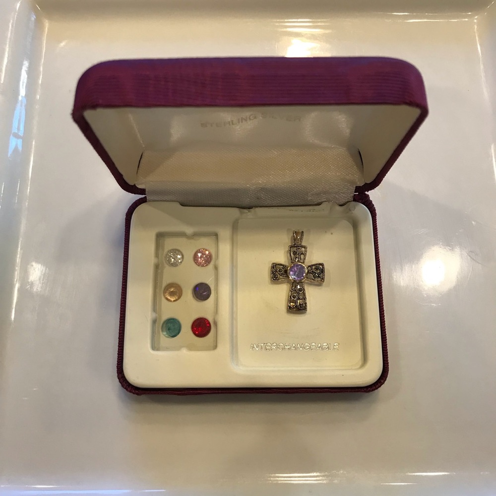 Sterling Silver Interchangeable Cross Pendant - image 4